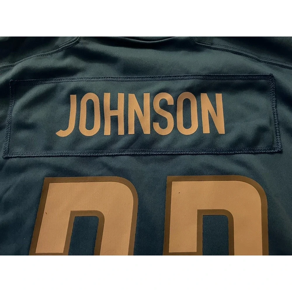 Detroit Lions Nike On Field Kerryon Johnson 33 Jersey NFL Logo Blue XL JBHS
